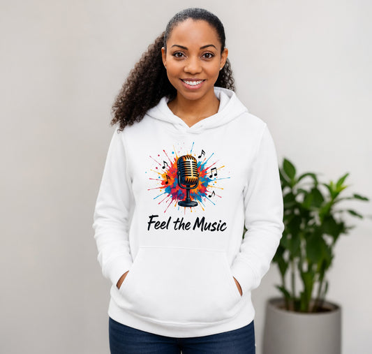 Feel the Music Unisex Organic Mid-weight Hoodie